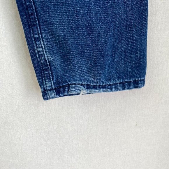 LEVI 522 Dark Blue Ripped Jean - Picture 9 of 13